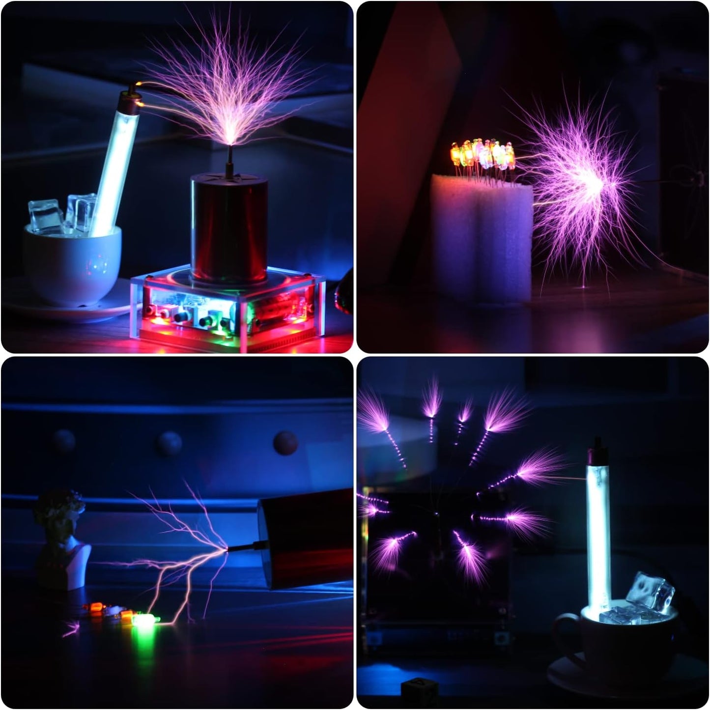 Tesla Coil Wireless Transmission Demonstration Tool Lamp Glow Tube Neon Light YS12