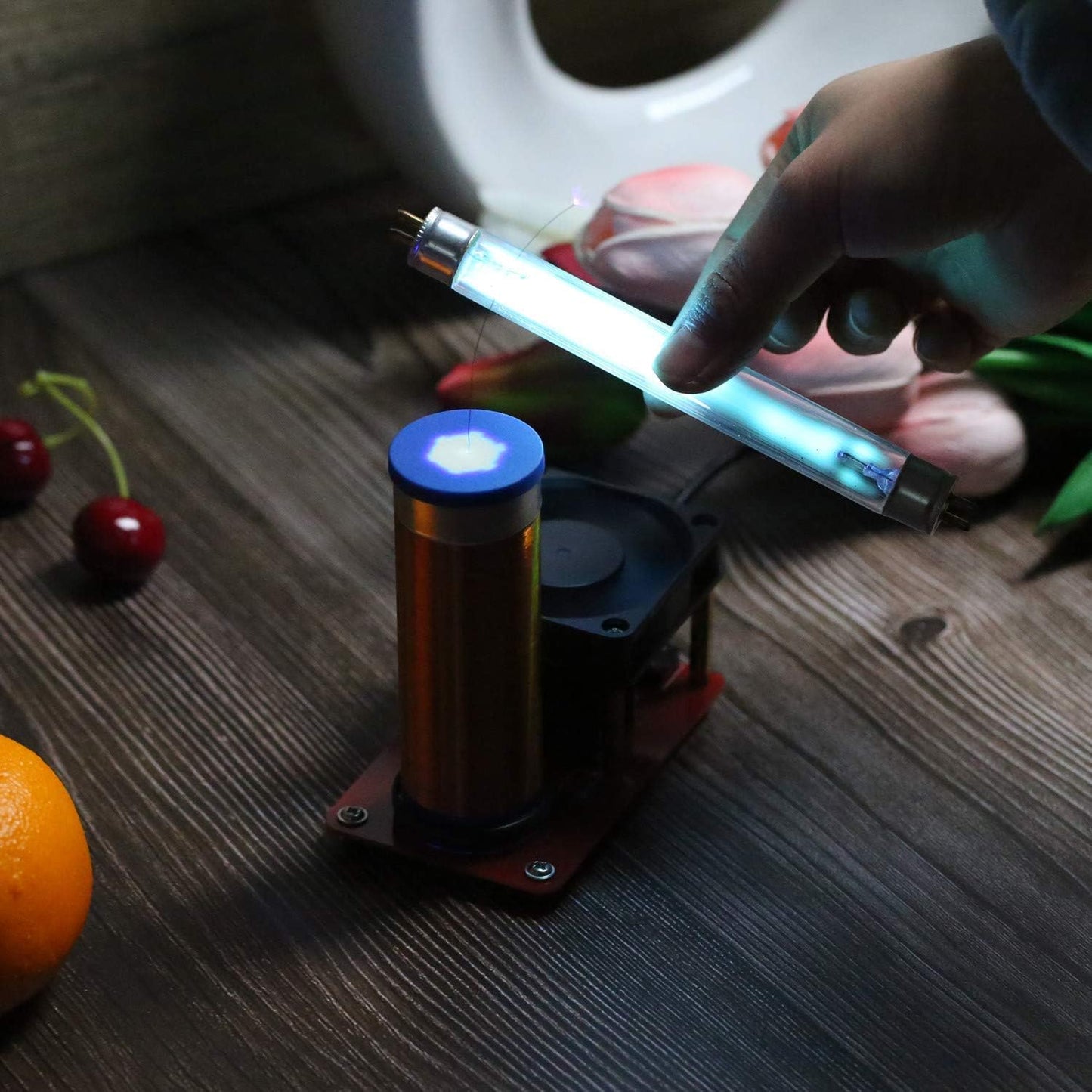 Tesla Coil Wireless Transmission Demonstration Tool Lamp Glow Tube Neon Light YS12