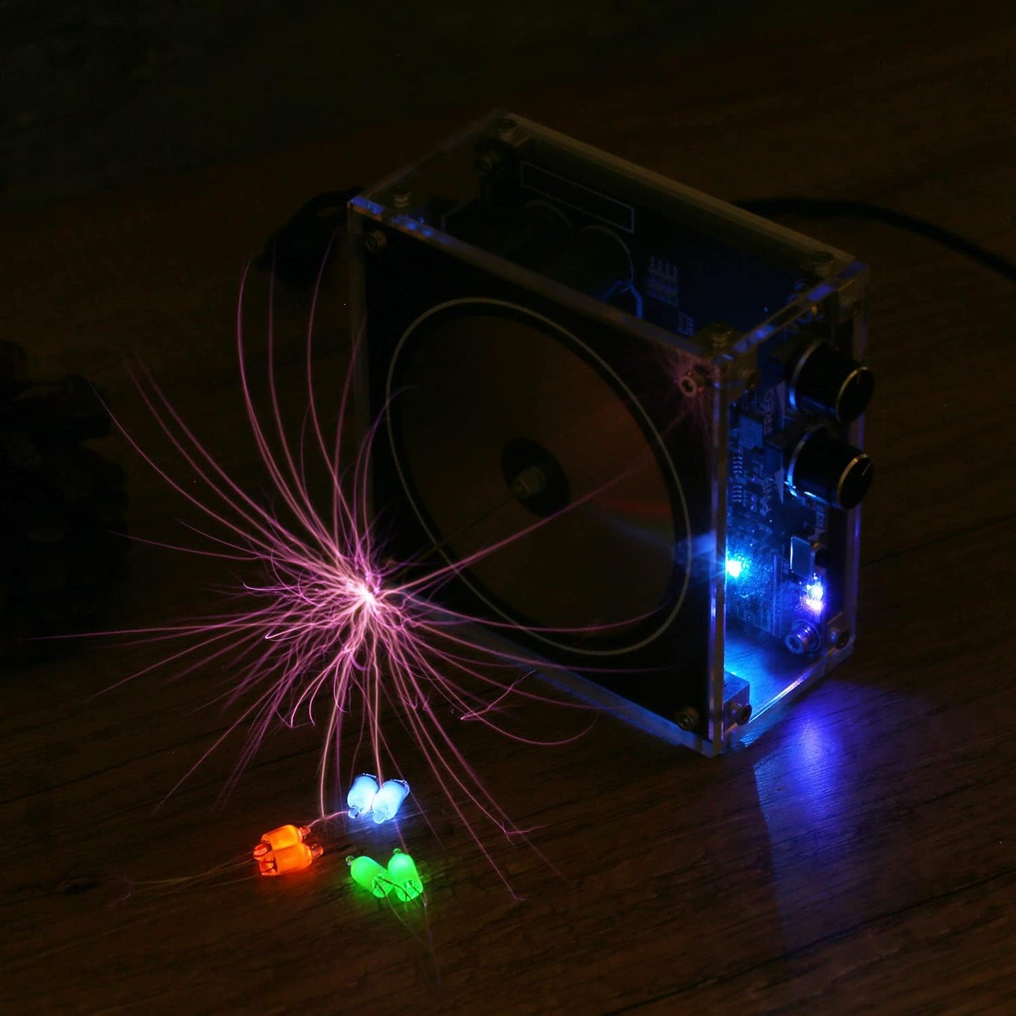 Tesla Coil Wireless Transmission Demonstration Tool Lamp Glow Tube Neon Light YS12